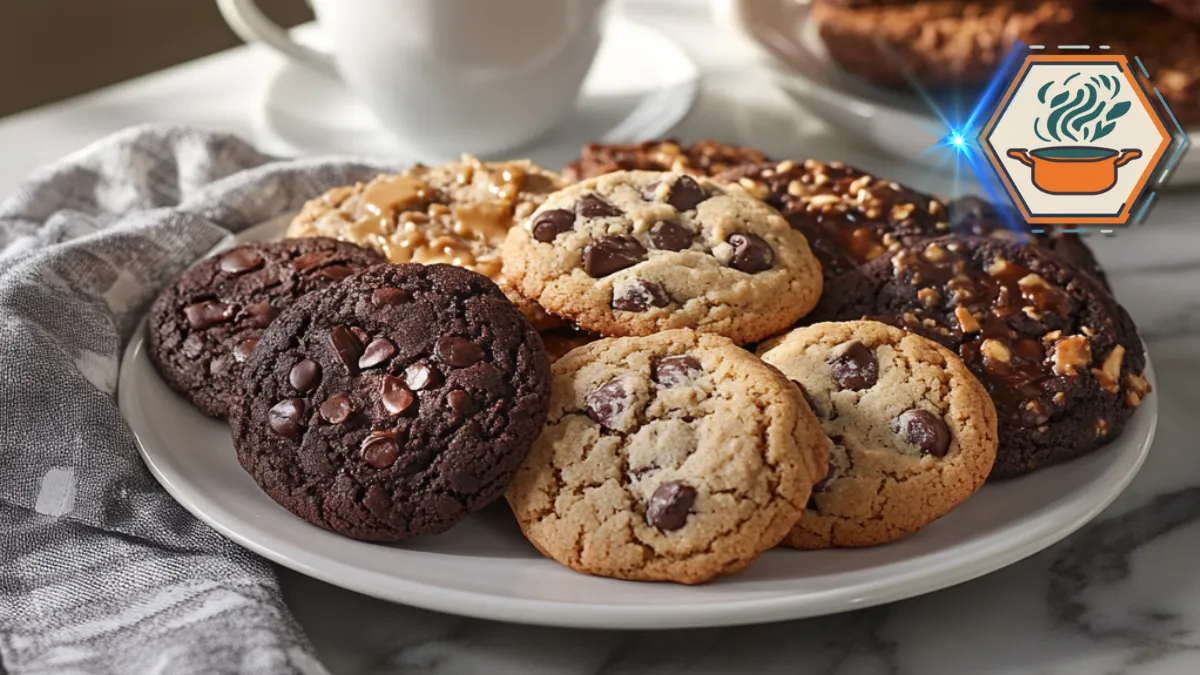 What is the legendary cookie? 1 An elegant kitchen setting featuring a variety of cookies, with a focus on the legendary cookie—perfectly baked and presented in a refined kitchen environment.