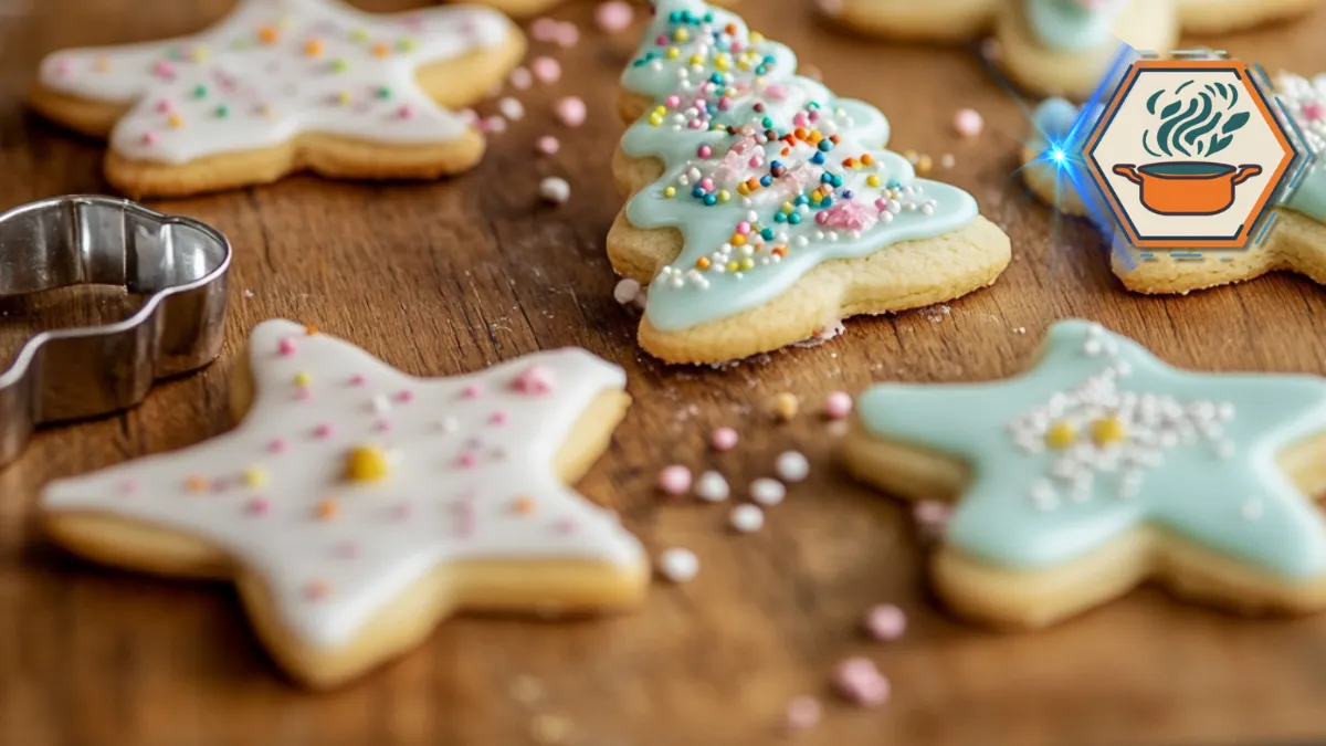 How to jazz up sugar cookies? 1 Colorfully decorated sugar cookies featuring creative designs with royal icing, sprinkles, and edible details, showcasing artistic cookie decoration ideas.