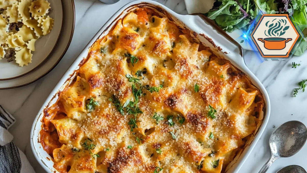 million dollar ravioli casserole 1 Million-dollar ravioli casserole, a luxurious comfort dish featuring layers of rich, creamy sauce, ravioli, cheese, and savory herbs, offering indulgence and flavor.