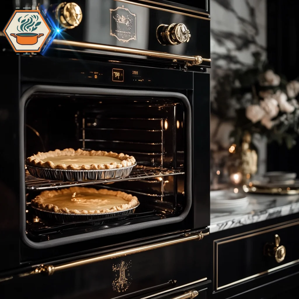 title="Common Mistakes When Pre-Baking a Crust and How to Avoid Them" alt="A side-angle view of an oven with two quiche crusts baking, highlighting common mistakes when pre-baking a crust, such as uneven browning and shrinkage."