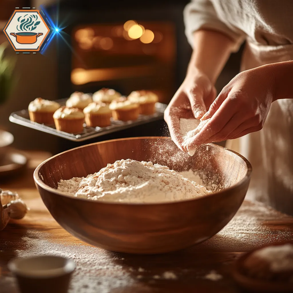 title="Step-by-Step Recipe for Perfect Coffee Cake Muffins" alt="A sophisticated dining table with a warm ambiance, showcasing a plate of golden coffee cake muffins with a rich cinnamon streusel topping."