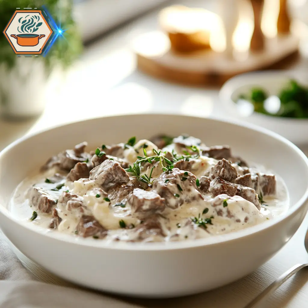 title="Creamy Beef Stroganoff - A Classic Comfort Dish with a Rich Sauce" Creamy Beef Stroganoff A Classic Comfort Dish with a Rich Sauce