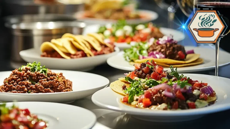 How to Make Flavor-Packed Ground Beef Dishes in No Time! 3 High-end chef’s kitchen with professional cooking equipment, set up for preparing a variety of delicious ground beef recipes