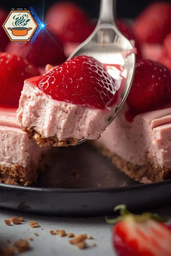 creamy cheesecake texture spoon