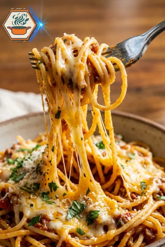 cheese stretch spaghetti
