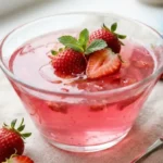 pink gelatin recipe for weight loss in glass bowl