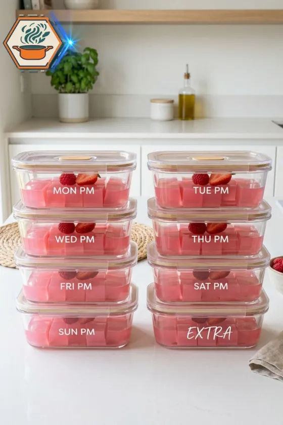 meal prep pink gelatin recipe portions for weight loss