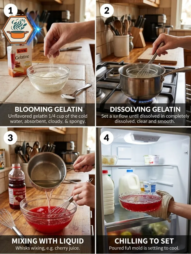 Knox Gelatin Trick step-by-step tutorial Step-by-step Knox Gelatin Trick preparation