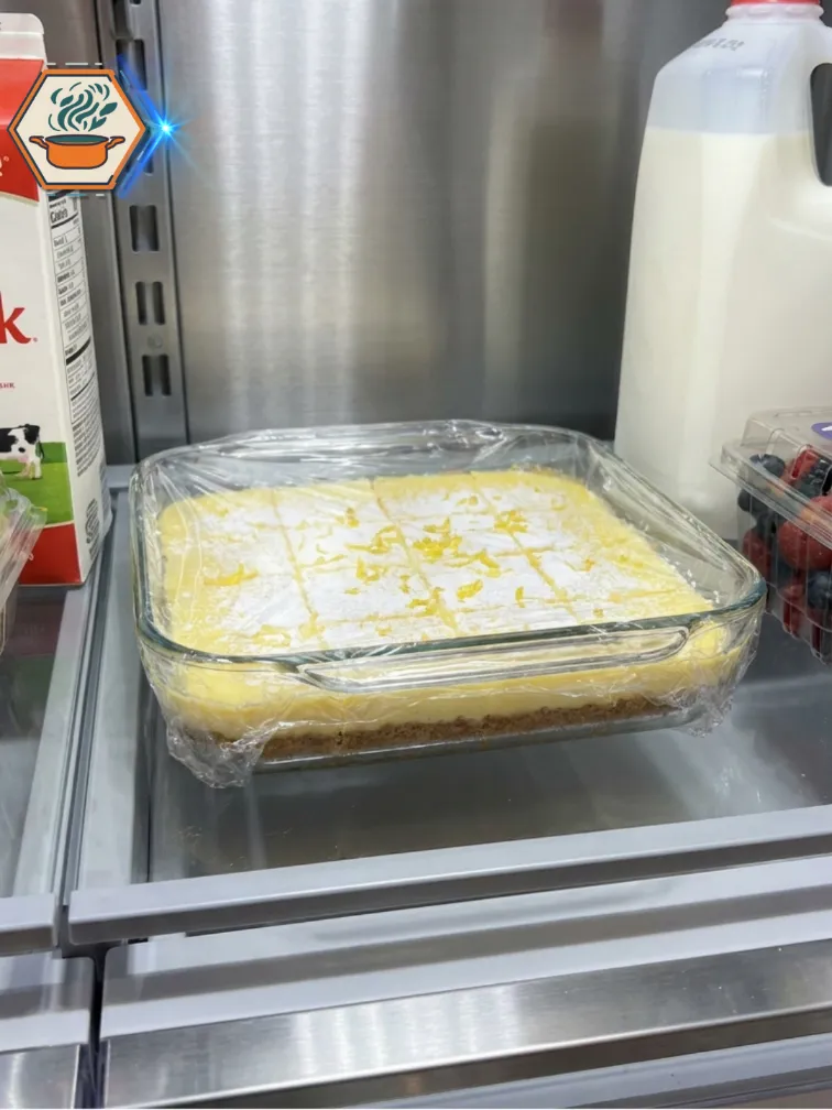 Two-Ingredient Lemon Cheesecake Bars 8 Chill Until Firm
