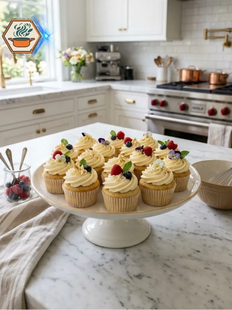 Vanilla Cupcakes Recipe: Soft, Fluffy & Easy 13 Homemade vanilla cupcakes ready to serve