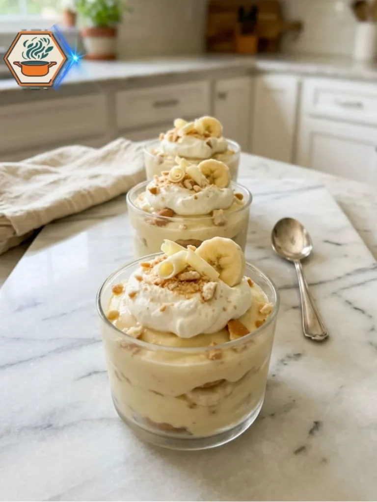 Finished 3-Ingredient Banana Pudding Cups Finished 3-Ingredient Banana Pudding Cups ready to serve