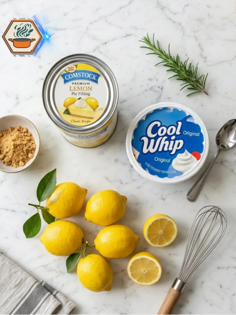 Ingredients Needed for Lemon Cheesecake Bars Ingredients for Two-Ingredient Lemon Cheesecake Bars