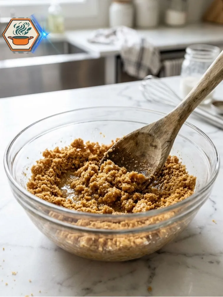 Preparing graham cracker crust