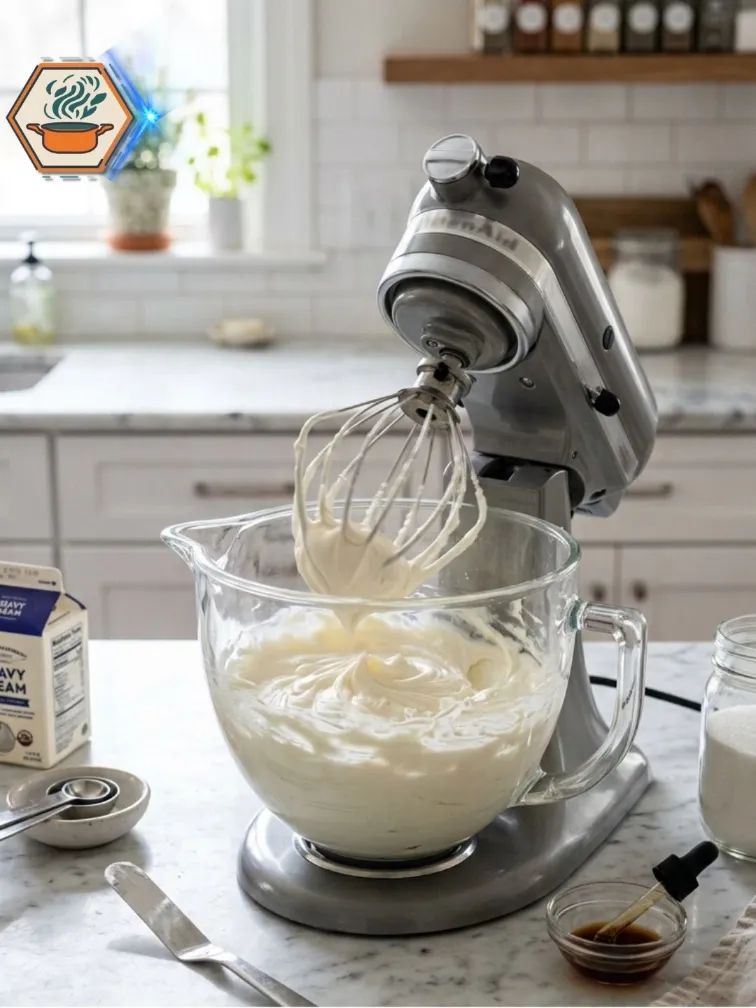 Mixing softened cream cheese