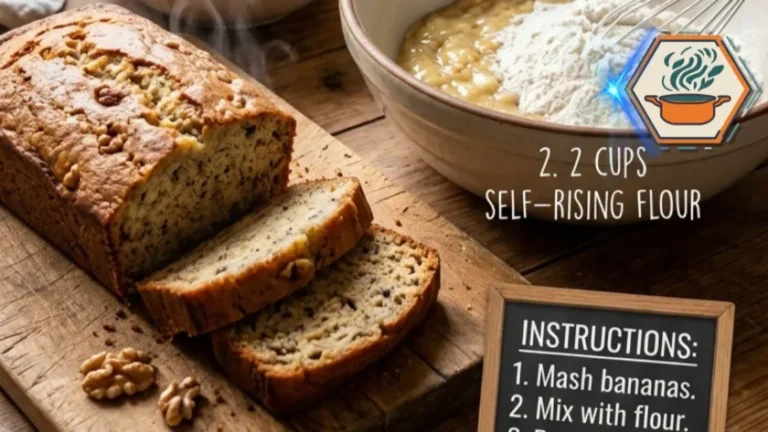 Two-Ingredient Banana Bread: Easy, Moist & Foolproof Recipe 11 Sliced Two-Ingredient Banana Bread on white marble counter