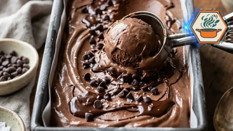 Ingredients for Two-Ingredient Chocolate Ice Cream on white marble.