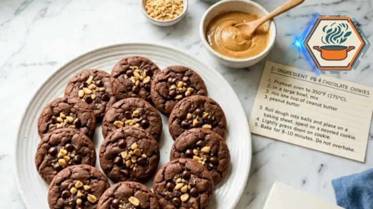 Two-Ingredient Peanut Butter Chocolate Cookies: The Easiest Chocolate Cookie Recipe You'll Ever Make 3 Recipe card image for Two-Ingredient Peanut Butter Chocolate Cookies