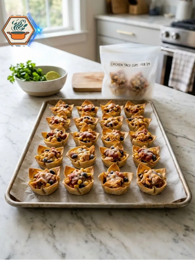 Two-Ingredient Chicken Taco Cups: The Easy Recipe Everyone Will Love 7 Freeze taco cups
