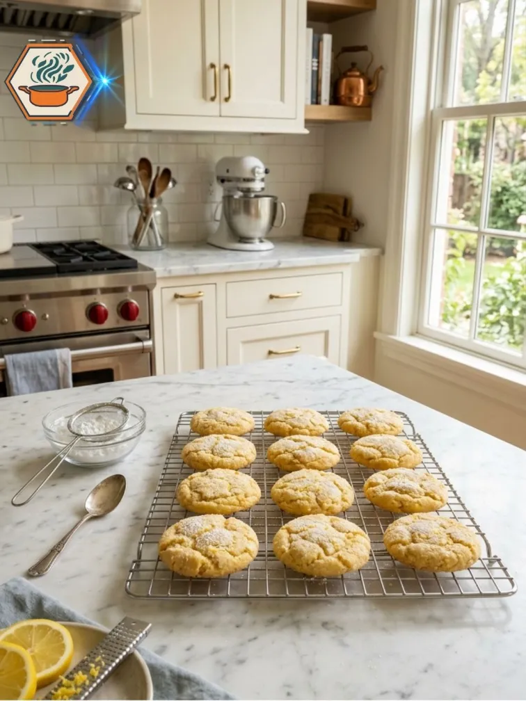 Cooling lemon cookies