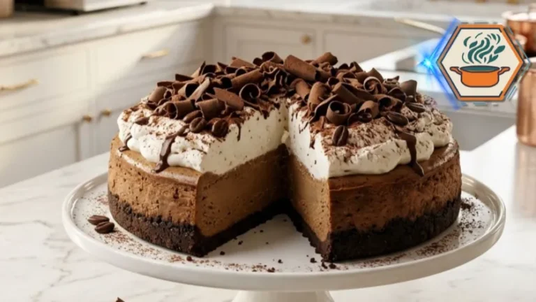 Creamy Coffee Cheesecake Recipe Everyone Will Love 3 Slice of Creamy Coffee Cheesecake served with coffee.