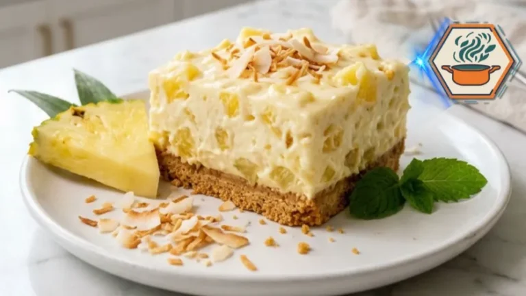 Four Ingredient Pineapple Dessert tasty card