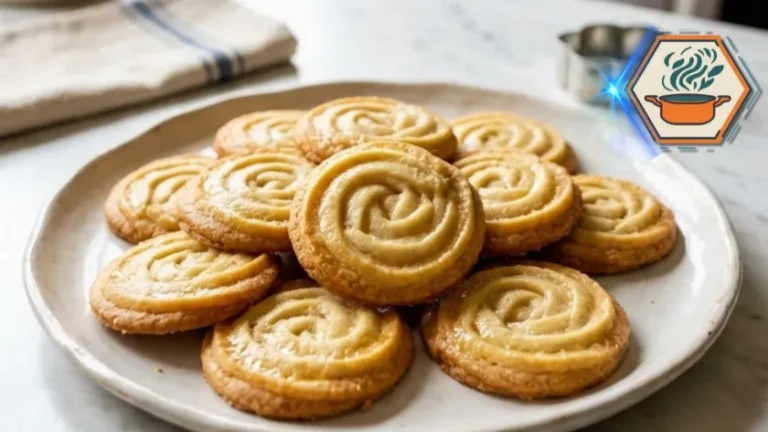 Classic Butter Swirl Cookies (Bakery-Style Recipe) 3 Fresh Classic Butter Swirl Cookies cooling after baking.