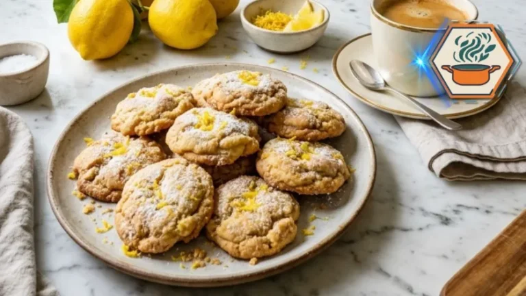 Fresh lemon cookies for breakfast