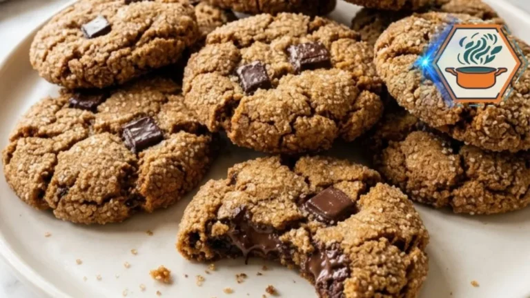 Brown Sugar Espresso Crinkle Cookies 3 Soft Brown Sugar Espresso Crinkle Cookie broken open beside sugar-crusted cookies