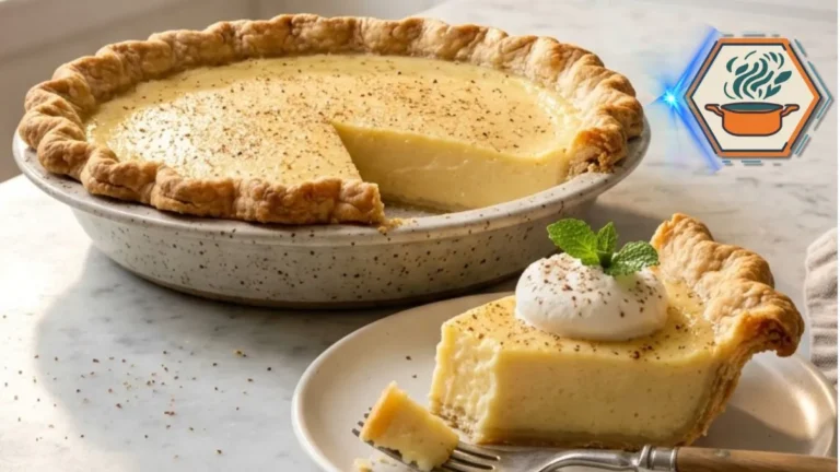 The Old Fashioned Custard Pie Recipe 3 Fresh homemade custard pie cooling in kitchen