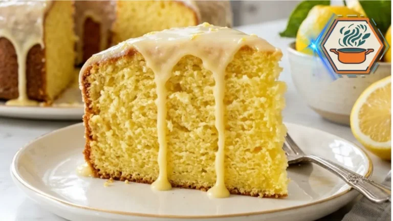 Easy Lemon 7-Up Cake Recipe: A Moist Southern Classic You'll Bake Again and Again 3 Fresh slice of Easy Lemon 7-Up Cake showing moist buttery crumb