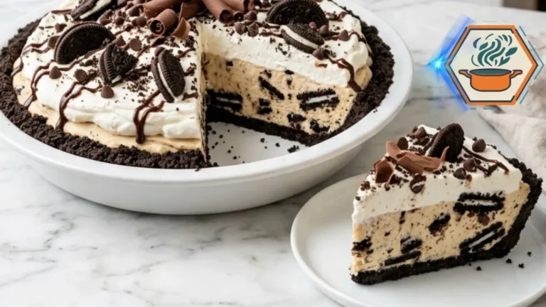 Whole Rock Bottom Pie with creamy peanut butter Oreo filling