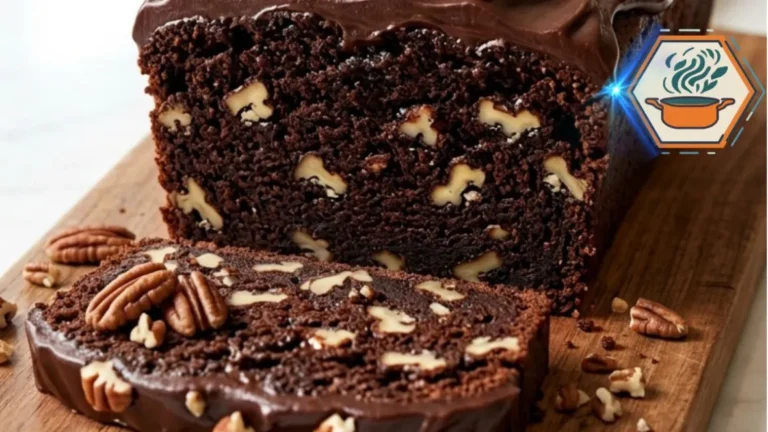 Midnight Cookie Crunch Drip Cake 3 Sliced Midnight Cookie Crunch Drip Cake showing moist chocolate pecan crumb
